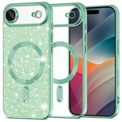 TPU gel maskica Techsuit Luxury Glitter MagSafe za iPhone Air - light green