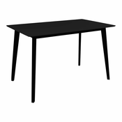 Jedilna miza s črno mizno ploščo 70x120 cm Vojens – House Nordic