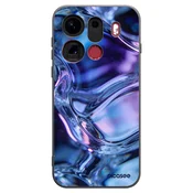 Silikonski črni ovitek za OPPO Find X9 Pro - Iris liquid