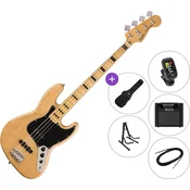 Fender Squier Classic Vibe 70s Jazz Bass MN SET 2 Natural Električna bas kitara