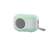 INF Macaron Mini Bluetooth Zvočnik - Prenosni Brezžični Zvočnik z FM Radiem Green, (5000141387)