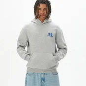 Cropp - Pulover s kapuco in potiskom - light grey