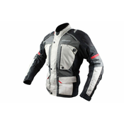 Cappa Racing Moška moto jakna FIORANO siva/bela XL