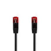 Nedis Omrežni kabel CAT6 | RJ45 Moški | RJ45 Moški | U/UTP | 2,00 m | Brez oprijema | Stanovanje | PVC | Črna | Oznaka