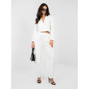 Eleganten jersey komplet Rue Paris, ecru