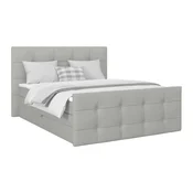 Boxspring Krevet Josie C 180/200 cm , srebrna