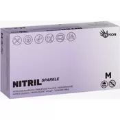 Espeon Nitril Sparkle Pearlescent Violet rokavice iz nitrila brez pudra velikost M 2x50 kos