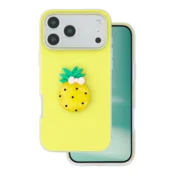 Tutti Frutti 2v1 silikonski ovitek za iPhone 17 Pro - rumen
