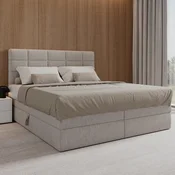 Bessagi Home Postelja Boxspring Aria, Siva