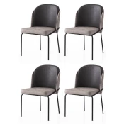 Hanah Home Set trpezarijskih stolica Dore 196 V4, 4 komada, Antracit