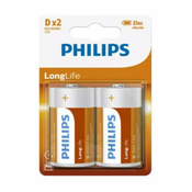 Philips Baterija R20L2B/10 LongLife D 2pcs