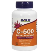 Now Foods NOW puferski vitamin C-500, PH nevtralen vitamin C, 100 kapsul
