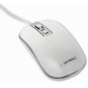 Gembird Mouse MUS-4B-06, USB, belo-srebrna