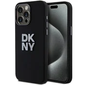 DKNY Etui DKNY Liquid Silicone Metal Logo za iPhone 15 Pro - črno