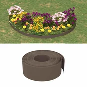 Ograda za vrt 25 m 20 cm PE Smeda