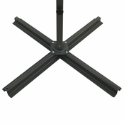 Konzolni vrtni suncobran sa stupom LED 250 cm terakota