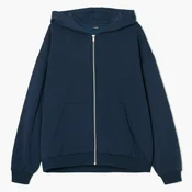 Cropp - Dukserica oversize s kapuljacom - navy