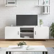 Vidaxl vidaXL TV omarica bela 150x30x50 cm material na osnovi lesa