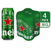 Heineken Heineken svijetlo pivo limenka 4x0,5l, (1005000433)