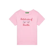 United Colors Of Benetton Majica 3I1XG10JB Roza Regular Fit