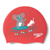 Speedo SLOGAN PRT CAP JU, otroška plavalna kapa, rdeča 8083861