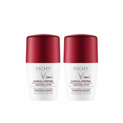 Vichy Homme Deodorant Clinical Control Roll-on dezodorans protiv neugodnih mirisa do 96h Duo Promo pakiranje