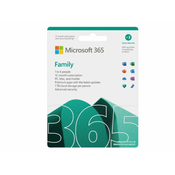 Licenca MICROSOFT Retail Microsoft 365 Family P10 32bit64bit English6 korisnika1 godina ( 6GQ-01890 )