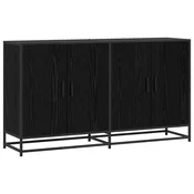 Kreveta Crni hrast 134 x 35 x 76 cm Konstruirano drvo