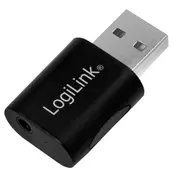 USB Audio Adapter black 1x3.5mm