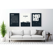 WALLXPERT Dekorativna uramljena MDF slika (3 komada) Mp3 00119 40 x 50