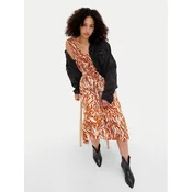 Gap Poletna obleka 856730-01 Rjava Regular Fit