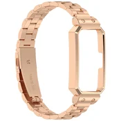 INF Nerjaveče jeklo pašček za Huawei Band 10/9/8 PinkGold, (22107765)