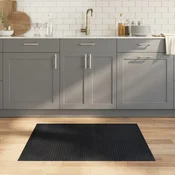 Pravokutni tepih crni 80x100 cm bambus