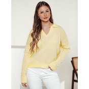 Sweter damski VISTILLA cytrynowy Dstreet