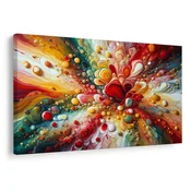 Slika eksploziven barvni kaos - 150x100