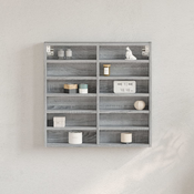 Vidaxl Vitrina siva sonoma 60x8,5x58 cm inženirski les