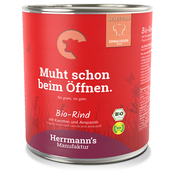 Herrmanns Bio-Menu Sensitive 6 x 800 g - Bio govedina s bio mrkvom i bio amarantom
