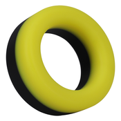 Doc Johnson Rock Solid The Big O Cockring Black-Yellow