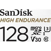 SanDisk High Endurance microSDXC 128GB 100MB/s UHS-I U3 klasa 10 + adapter