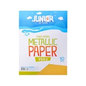 Dekorativni papir A4 kovinsko rumene barve 250 g, komplet 10 kosov
