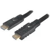 LogiLink HDMI priključni kabel [1x HDMI-vtič - 1x HDMI-vtič] 25 m črni, LogiLink