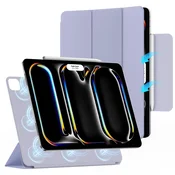 ZtotopCases ovitek za iPad Pro 13 (2024) – magnetni, ultra tanek, stojalo, auto sleep/wake, vijoličen