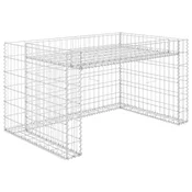Vidaxl Garaža za kosilnico z dvignjenim koritom 110x80x60 cm jeklo