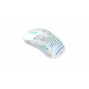 Miš XTRFY M4W RGB, bežični, optički, 19000dpi, bijeli, USB