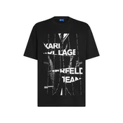 KARL LAGERFELD JEANS Majica črna/bela