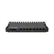 Mikrotik RB5009UPr+S+IN Kompakten usmerjevalnik z 9 priključki in PoE podporo