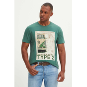 Bombažna kratka majica Medicine moška, zelena barva
