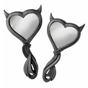 Dekoracija (ogledalo) ALCHEMY GOTHIC - Devil Heart - Črna - V80B