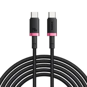 240W USB-C u USB-C punjacki i podatkovni kabel Baseus Dura Series - 480Mbps - 1m - crveno/crni