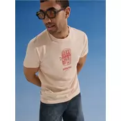 Sinsay - Pamucna majica sa kratkim rukavima sa printom - pastelno roze